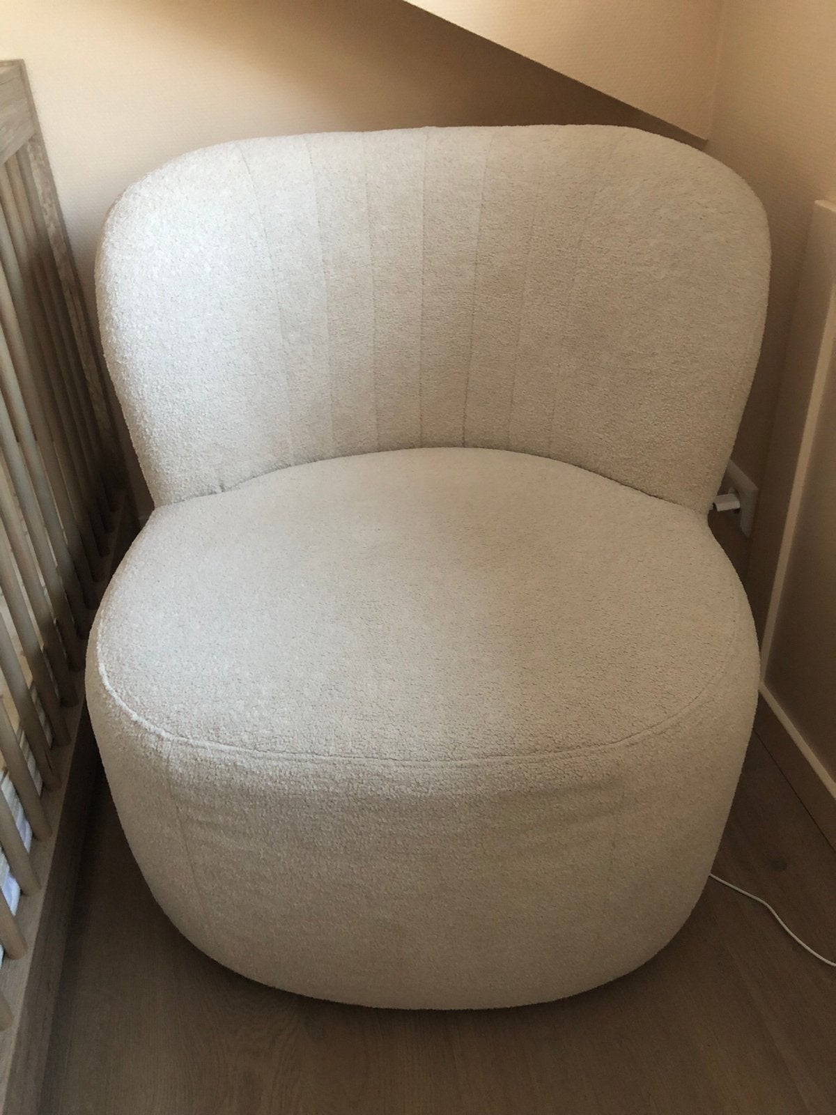 Fauteuil Zola beige, Ophalen, Eenpersoons, 75 tot 100 cm, Zo goed als nieuw