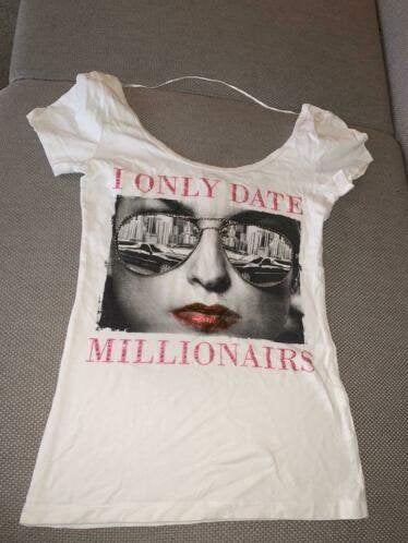 Coolcat xs shirt tshirt wit witte leuk, Kleding | Dames, Verzenden, Wit, Korte mouw, Maat 34 (XS) of kleiner
