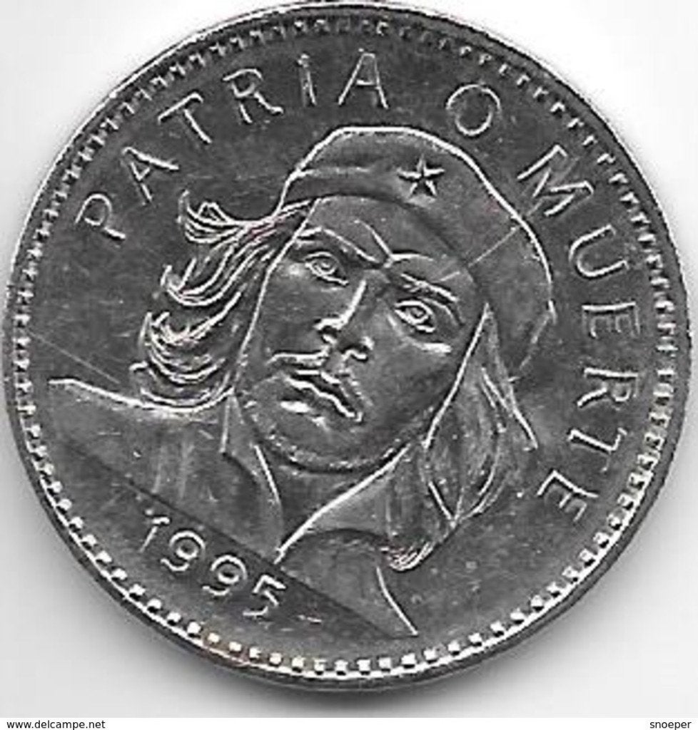 cuba 3 pesos 1995 km 346a unc, Postzegels en Munten, Verzenden, Noord-Amerika, Losse munt