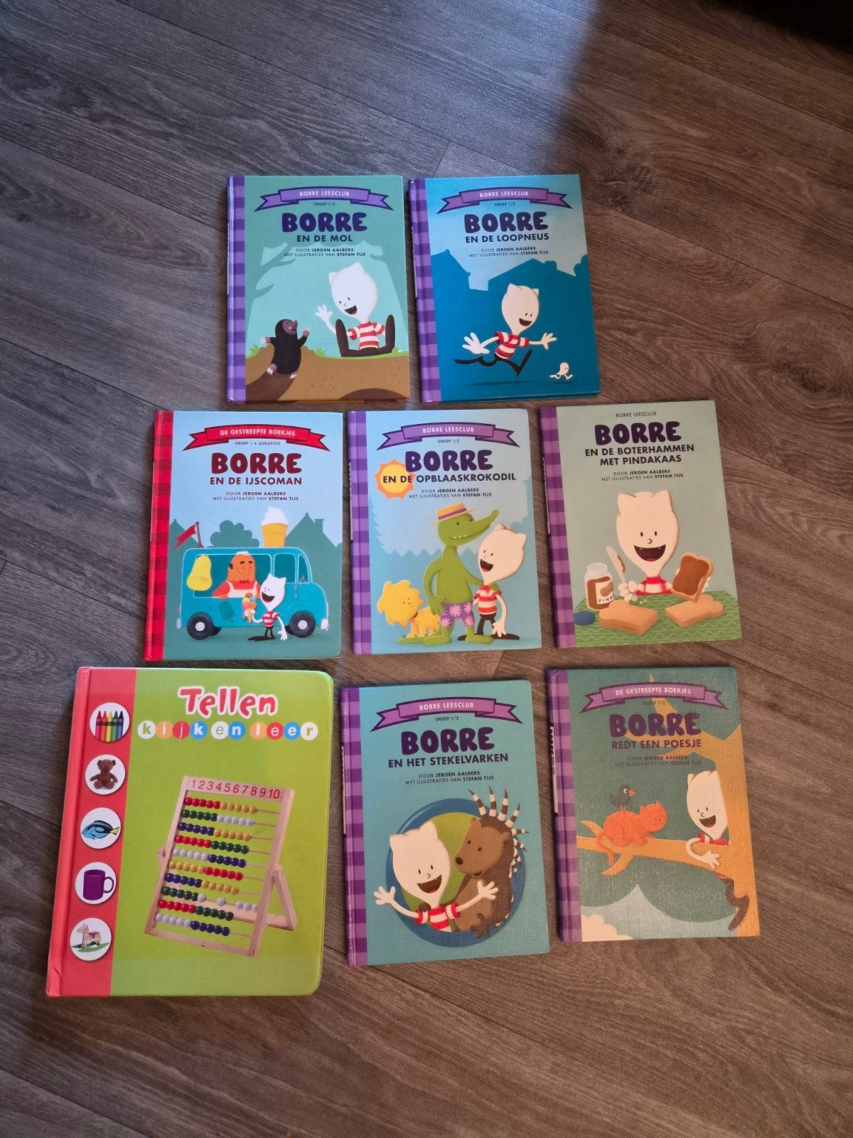 7 Borre boeken en Tellen boek - Kinderboeken set, Ophalen of Verzenden