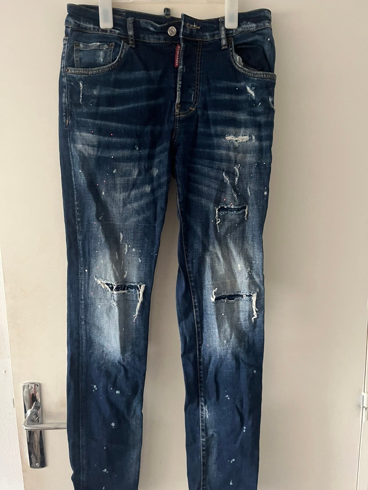 Dsquared broek, Ophalen of Verzenden, Gedragen, Blauw, Overige jeansmaten
