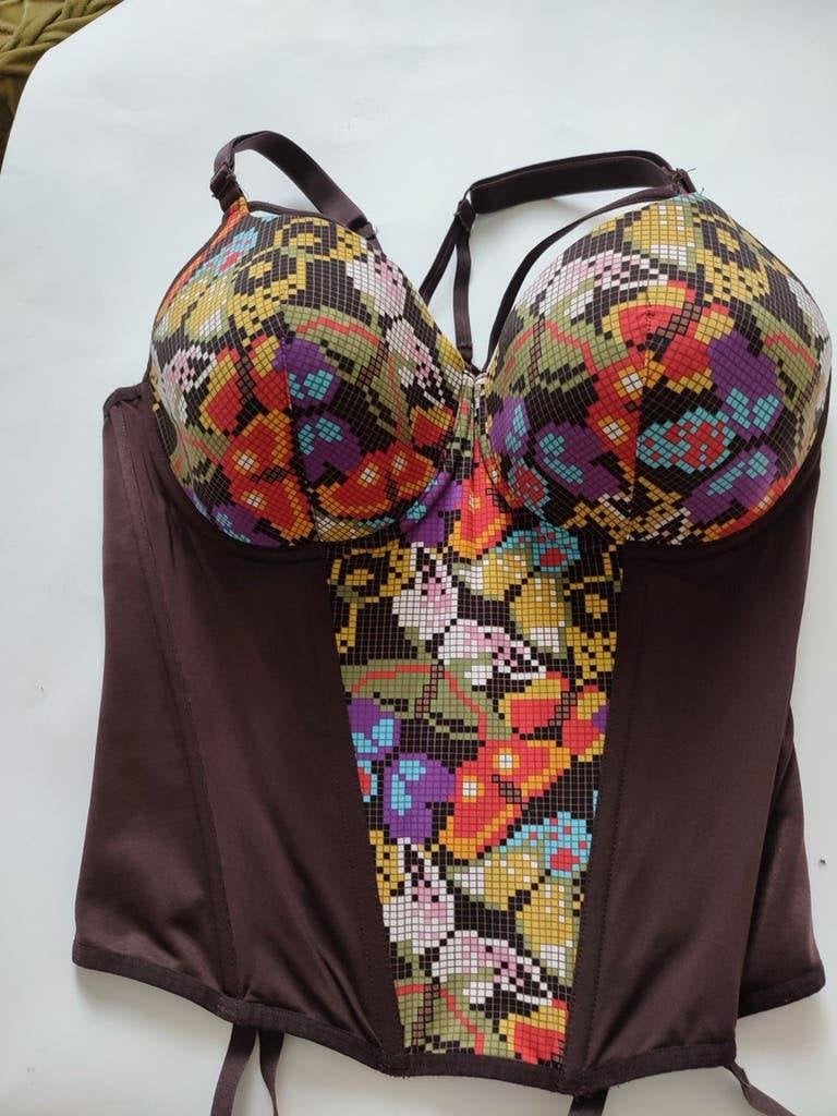 Lingerie Bruin Korset Corset Marlies Dekkers Undressed  80 D, Marlies Dekkers, Ophalen of Verzenden, Bruin, Body of Korset