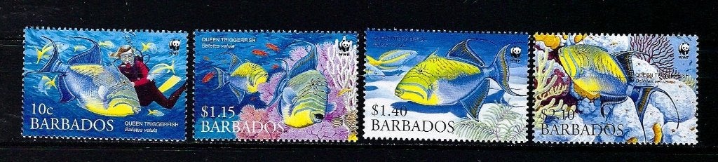 WWF Barbados uit 2006 Postfris (vissen), Ophalen of Verzenden, Postfris, Dier of Natuur