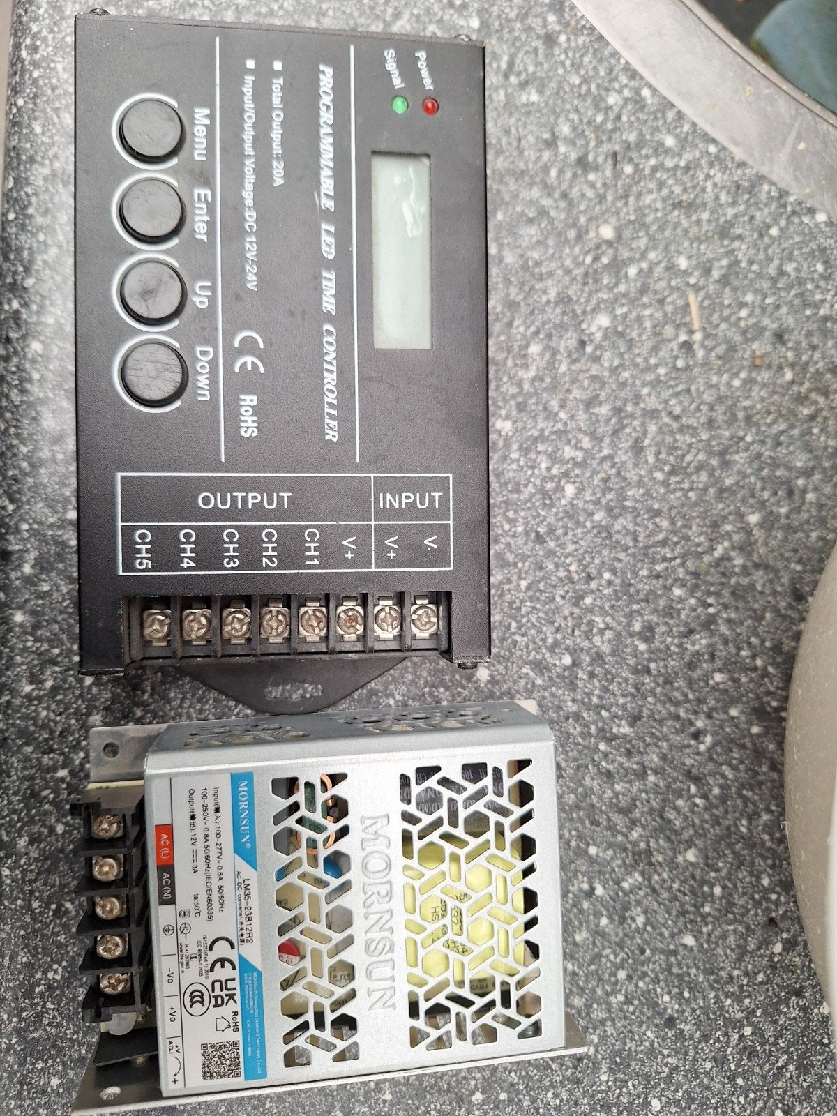 Programmeerbare LED Tijd Controller met Voeding, Doe-het-zelf en Verbouw, Elektra en Kabels, Gebruikt, Overige typen, Ophalen of Verzenden