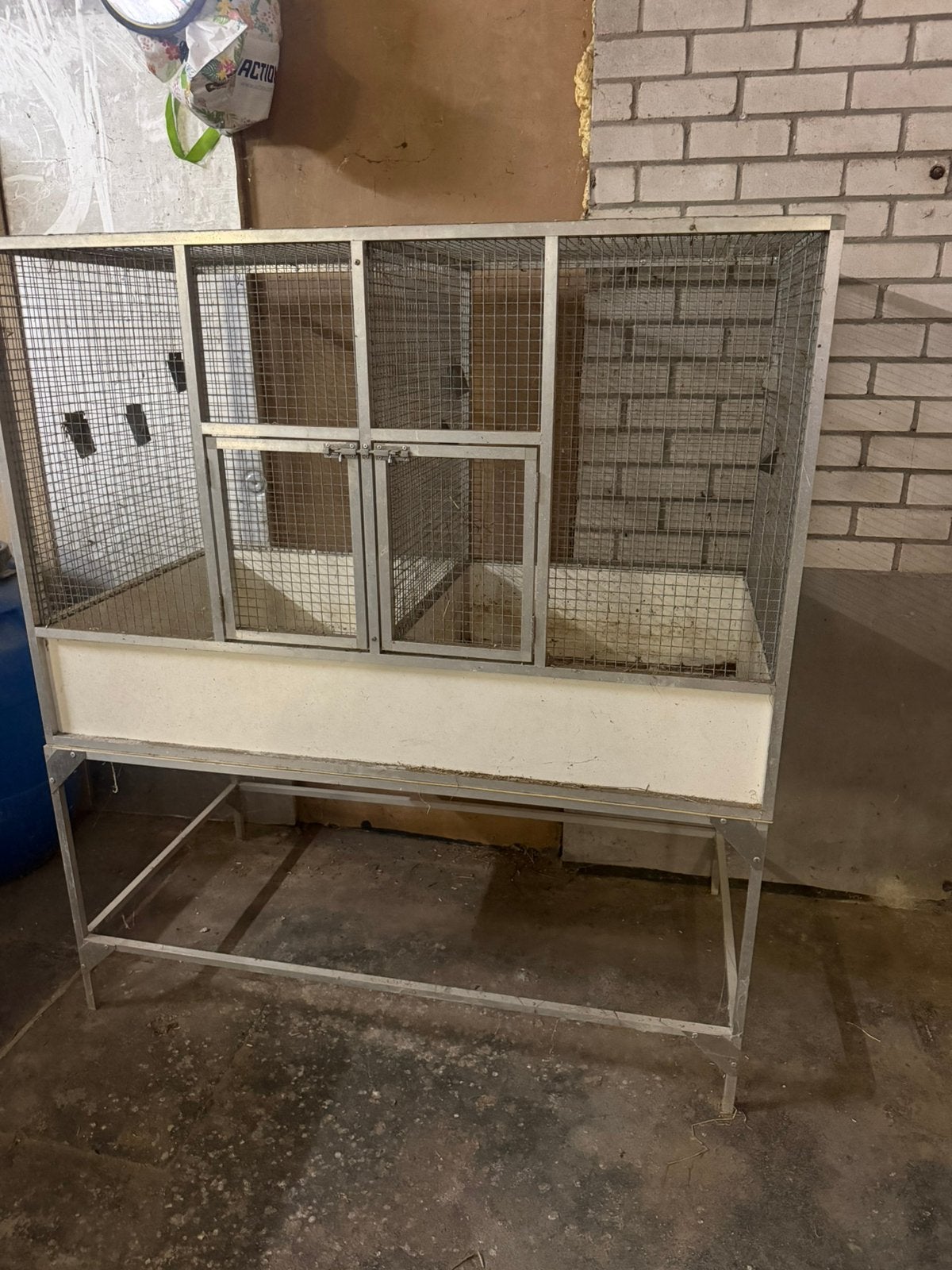Vogelkooi, Ophalen, Zo goed als nieuw, Aluminium, Vogelkooi