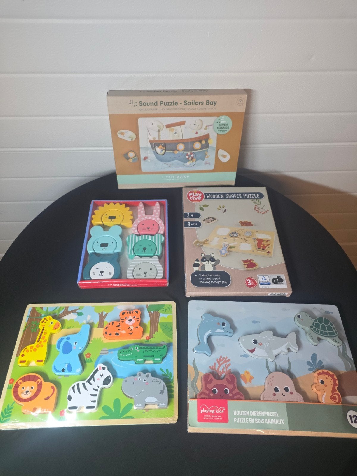 Nieuwe houten dierenpuzzels - Leuk voor de feestdagen!, Ophalen of Verzenden, Nieuw, Van hout