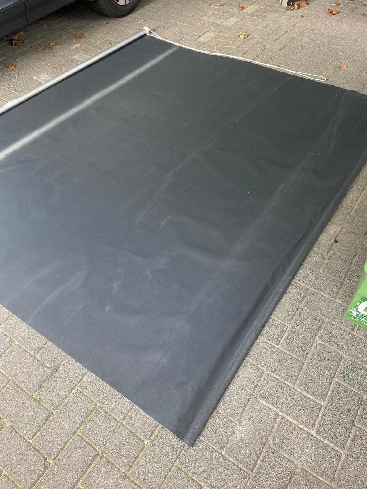 Rolgordijn verduisterend grijs 250x195 cm, Gebruikt, Overige merken, Verduisterend, Ophalen of Verzenden