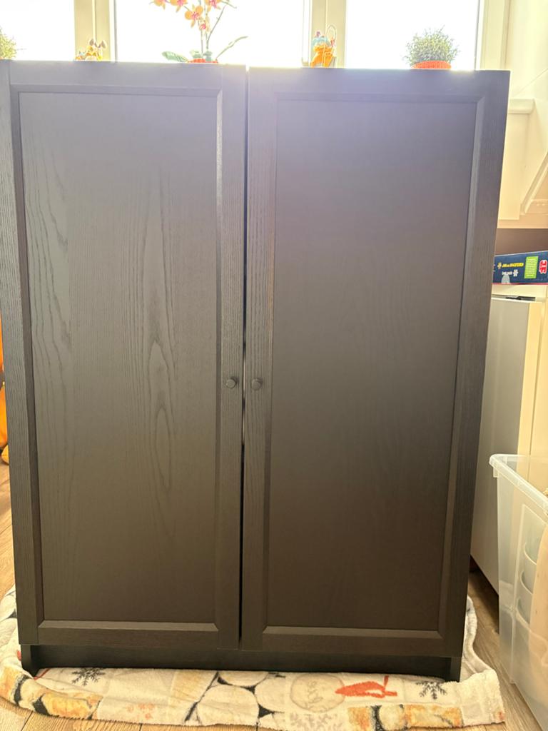 IKEA Oxberg Kastdeur Zwartbruin (2 stuks), Ophalen, Zo goed als nieuw