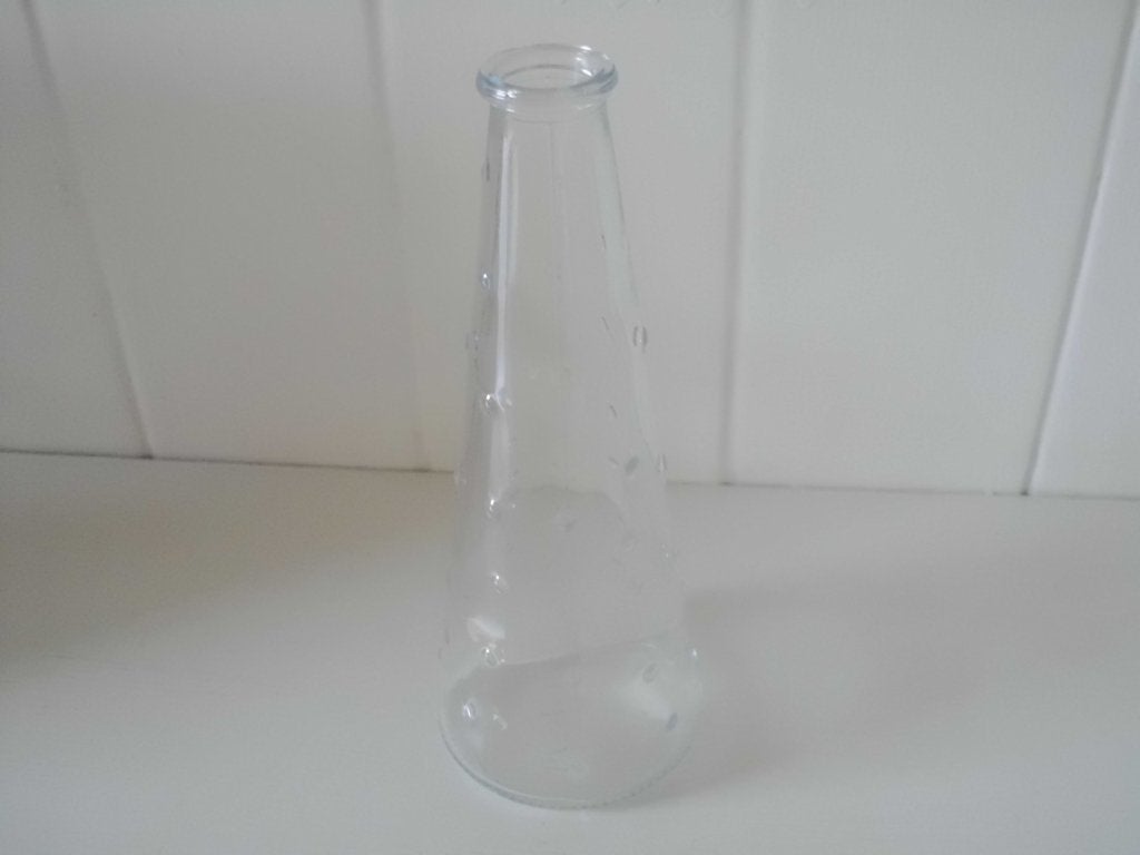 Retro IKEA kleine glazen vaas 16795 Made in Poland, persglas, Ophalen, Gebruikt, Transparant, Glas