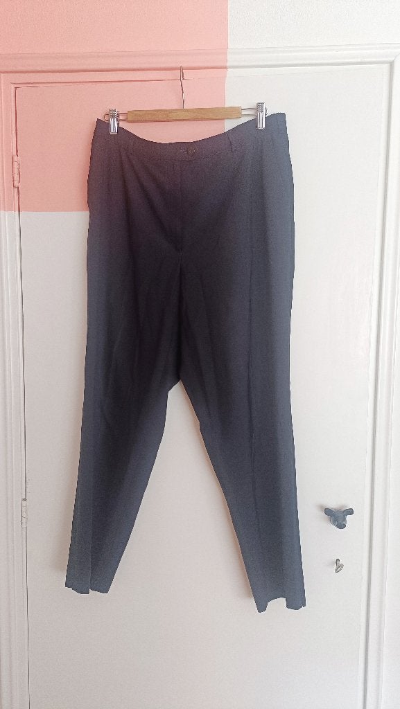 Vintage zwarte pantalon, Verzenden, Zwart, Maat 42/44 (L), Lang