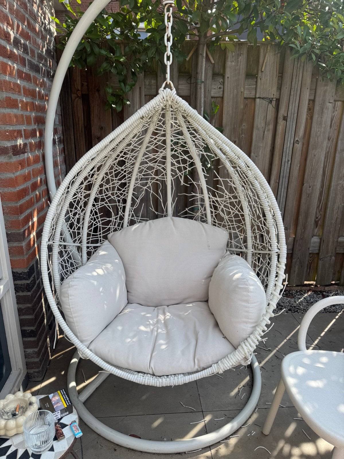 Hangstoel tuin ei gratis afhalen, Ophalen, Gebruikt