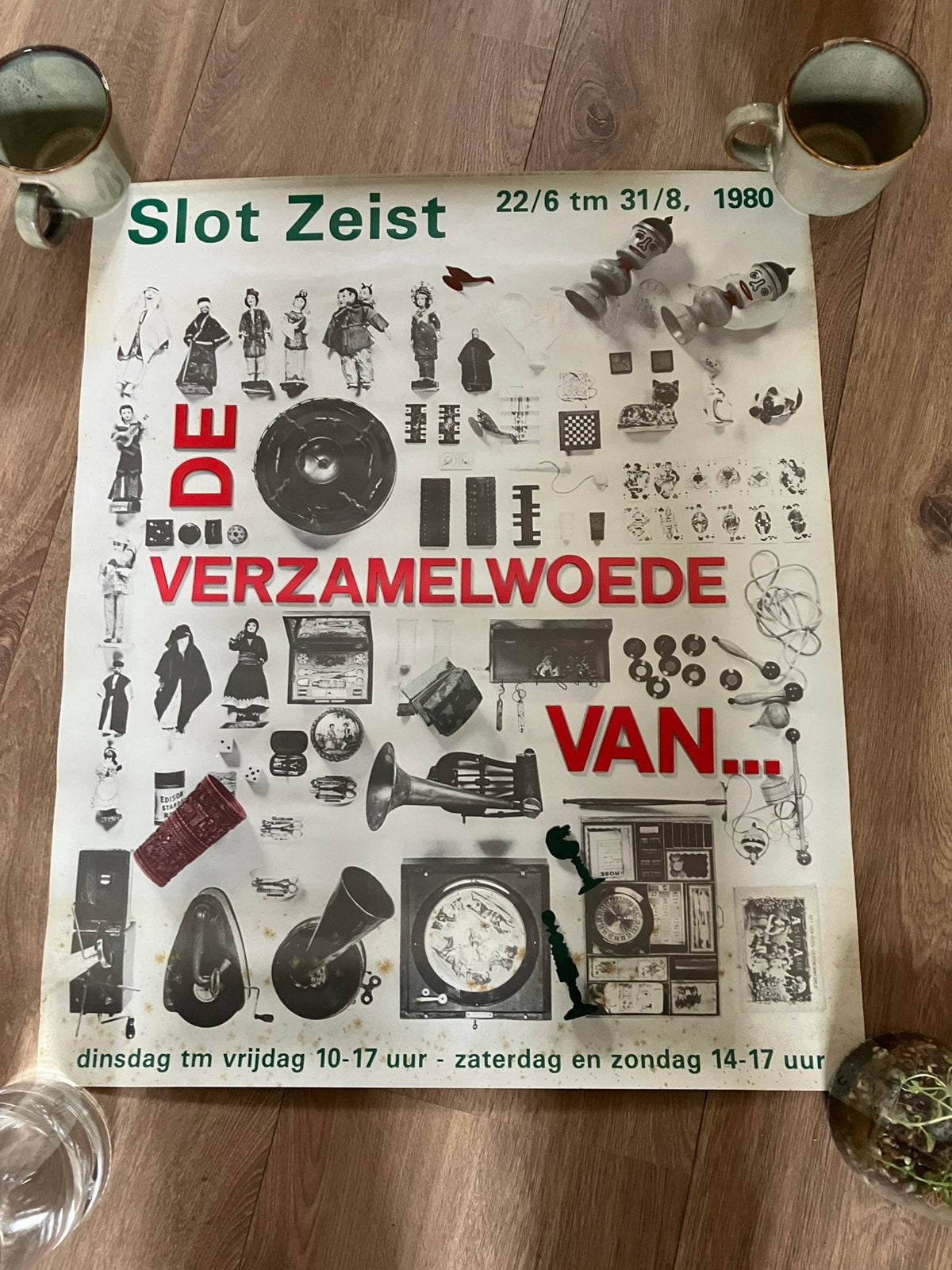 Poster Slot Zeist 1980 de verzamelwoede van.., Ophalen of Verzenden, Zo goed als nieuw, A1 t/m A3