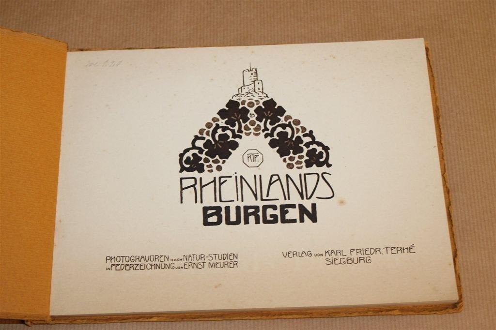 Rheinlands Burgen — Kastelen — Antiek Prentenboek 1920, Ophalen of Verzenden