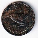 farthing  1952  Engeleland. km. 867, Ophalen of Verzenden, Overige landen, Losse munt