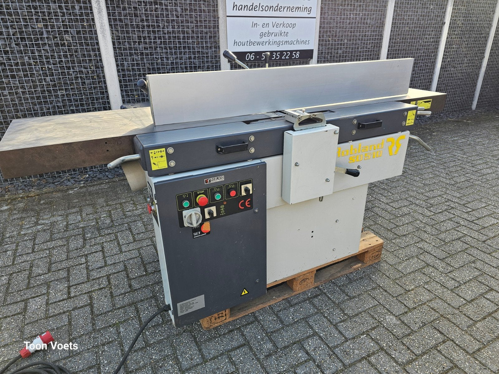 Vlakvandiktebank met langgatboor Robland SD51, Ophalen, Gebruikt