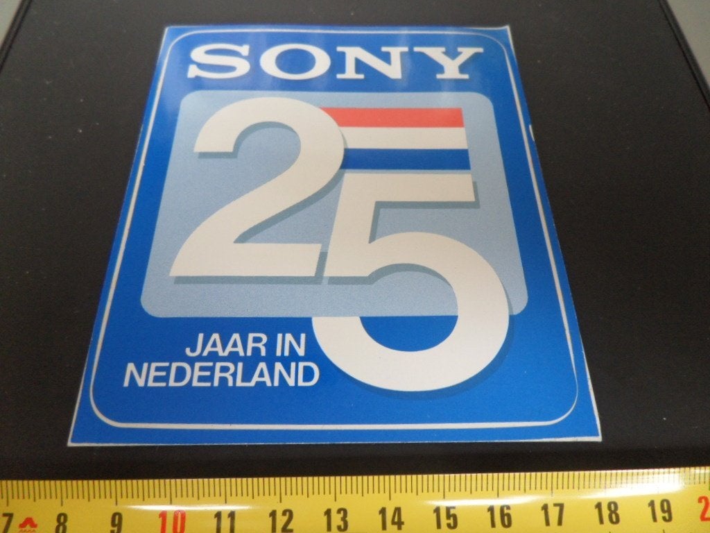 sticker SONY 25 jaar in Nederland, Ophalen of Verzenden, Zo goed als nieuw