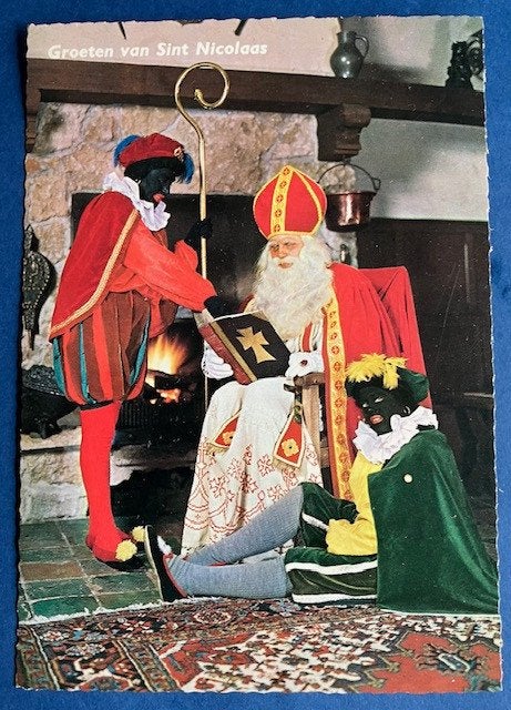 Sinterklaas leest voor uit het grote boek Groeten van Sint, Ophalen of Verzenden, 1960 tot 1980, Ongelopen, Kinderen