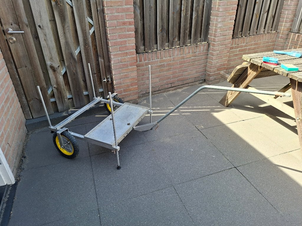 Visvlonder met wielenset, Watersport en Boten, Hengelsport | Witvissen, Ophalen, Gebruikt, Overige typen