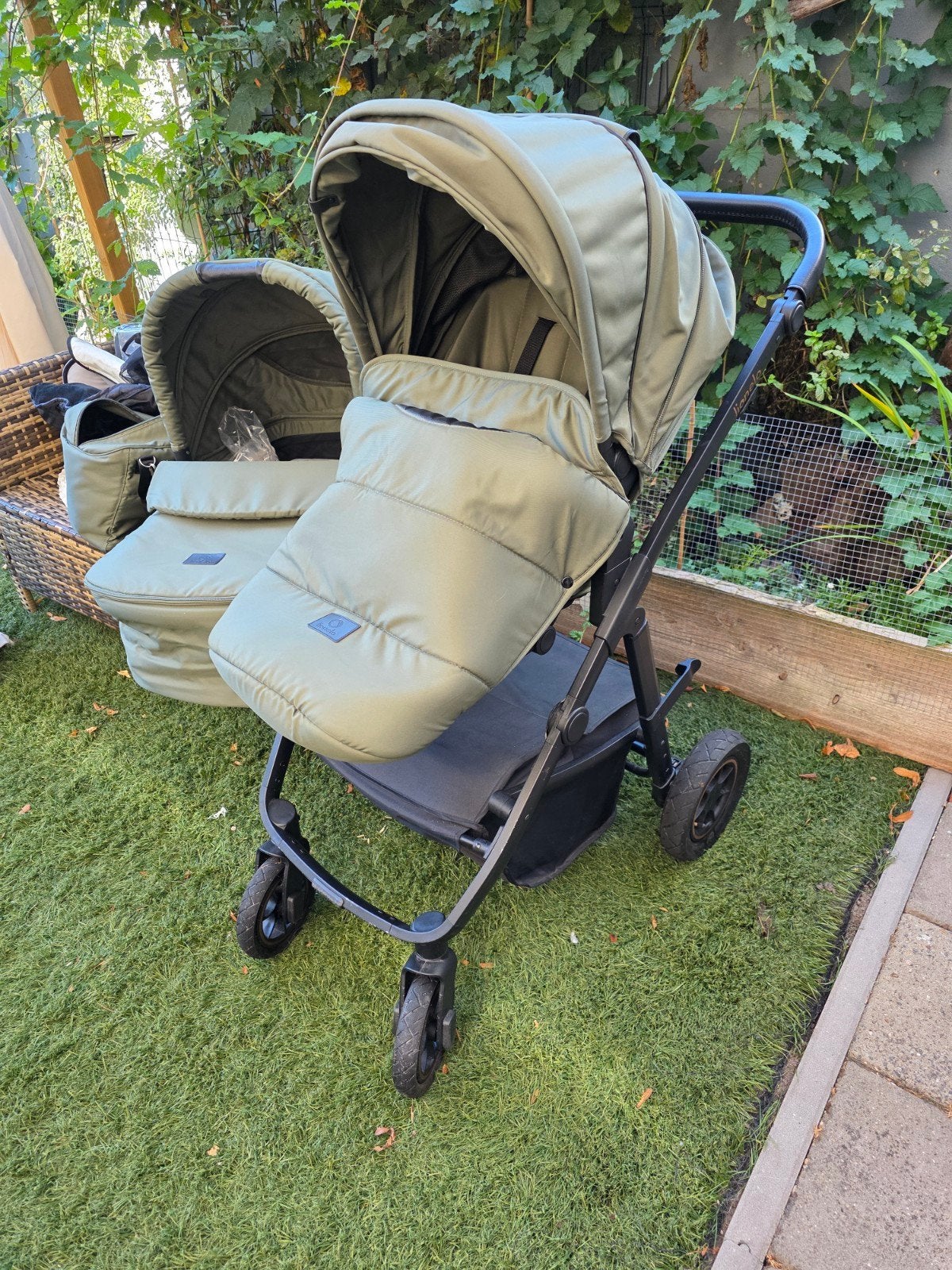 Lionelo, Amber plus Babystroller 2 in 1, Gebruikt, Luchtbanden, Combiwagen, Ophalen