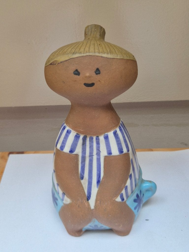 Lisa Larson "Lotta Potta" Gustavsberg – Larsons Ungar (1962), Meerkleurig, 18 cm, Ophalen of Verzenden, Pop/figuur