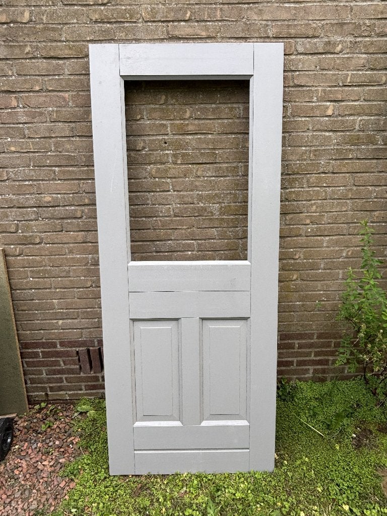 Nieuwe hardhouten buitendeur, Doe-het-zelf en Verbouw, Deuren en Horren, Ophalen, 80 tot 100 cm, Nieuw, Buitendeur
