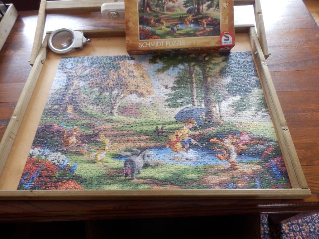 Schmidt , Thomas Kinkade: Disney Winnie the Pooh Puzzle -, Ophalen of Verzenden, 500 t/m 1500 stukjes, Zo goed als nieuw, Legpuzzel