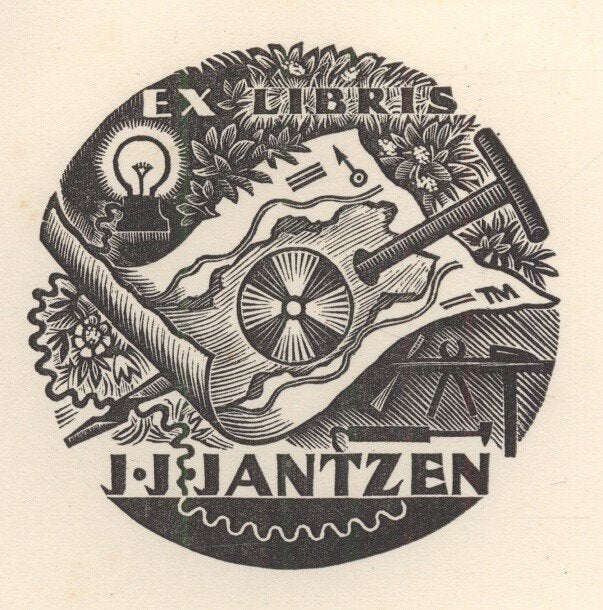 1691 Ex Libris Nederland : Thijs Mauve, 1951, Verzenden, Ex libris