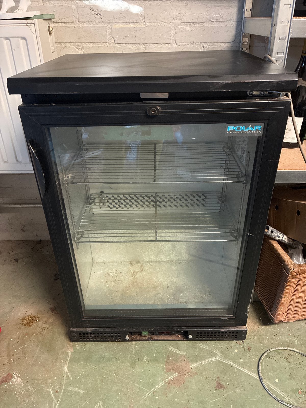 Polar Koelkast met Glazen Deur - Ideaal voor Drankjes, 100 tot 150 liter, 45 tot 60 cm, Ophalen, 85 tot 120 cm