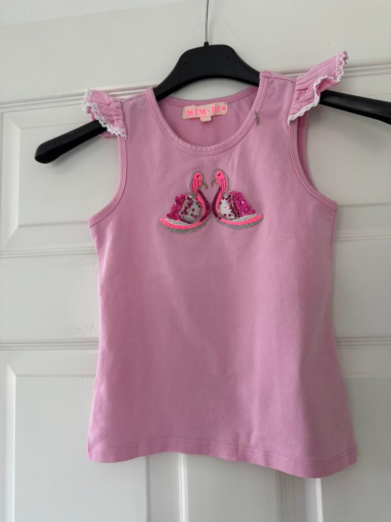 Top Mim-Pi maat 116, Kinderen en Baby's, Kinderkleding | Maat 116, Meisje, Ophalen of Verzenden, Zo goed als nieuw, Shirt of Longsleeve