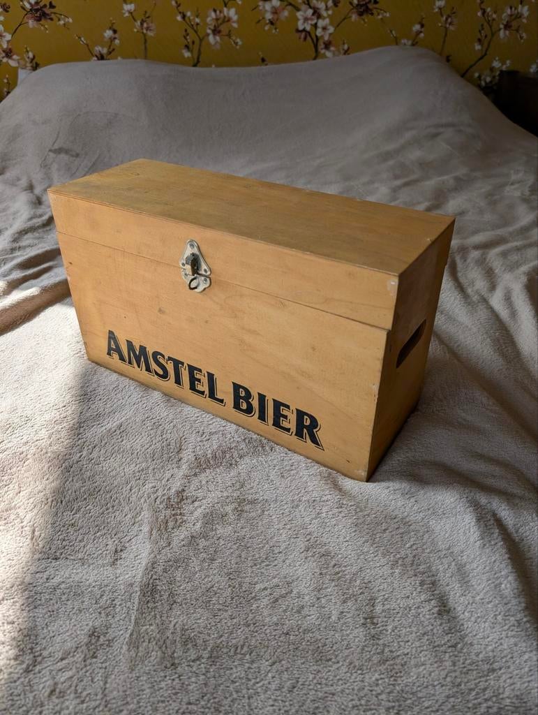 Amstel bierkist voor flesjes - sluiting defect, Verzamelen, Biermerken, Ophalen of Verzenden, Gebruikt, Overige typen, Amstel