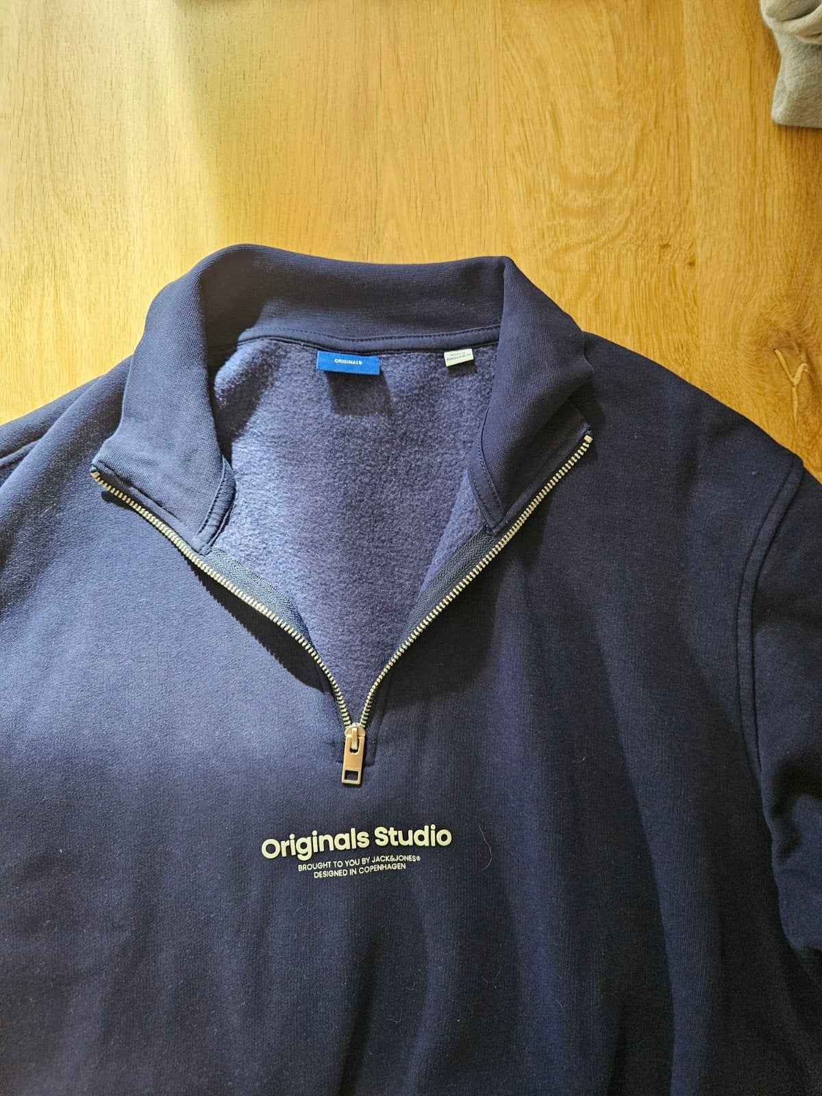 Jack & Jones Originals Studio sweater maat S, Blauw, Ophalen of Verzenden, Zo goed als nieuw, Jack & Jones