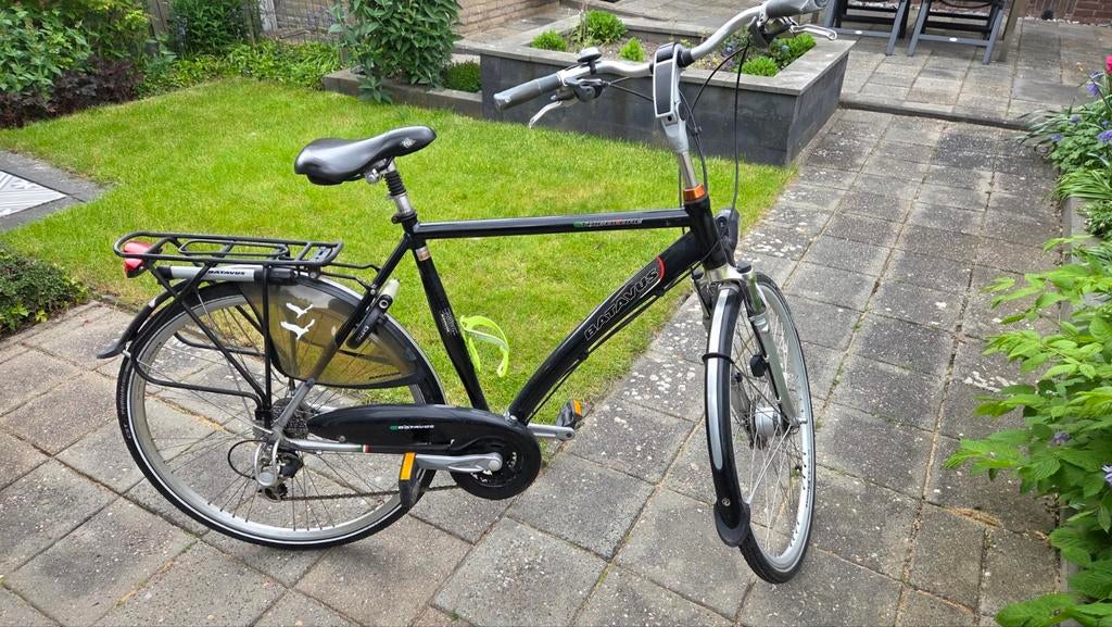 Batavus fiets met versnellingen en bagagedrager, Fietsen en Brommers, Ophalen, Velgrem, Versnellingen, Batavus