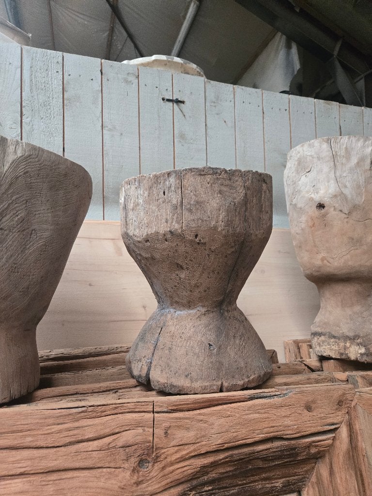 Teakhouten vijzels, 45 cm, Hout, Ophalen of Verzenden, Bruin