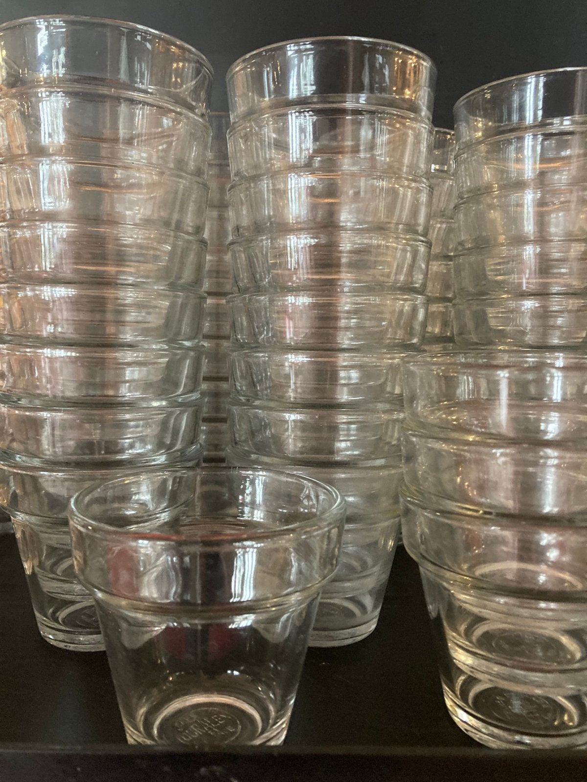 100 Soep-dessert-amuse glaasjes duralex, Ophalen, Overige typen, Overige stijlen, Glas