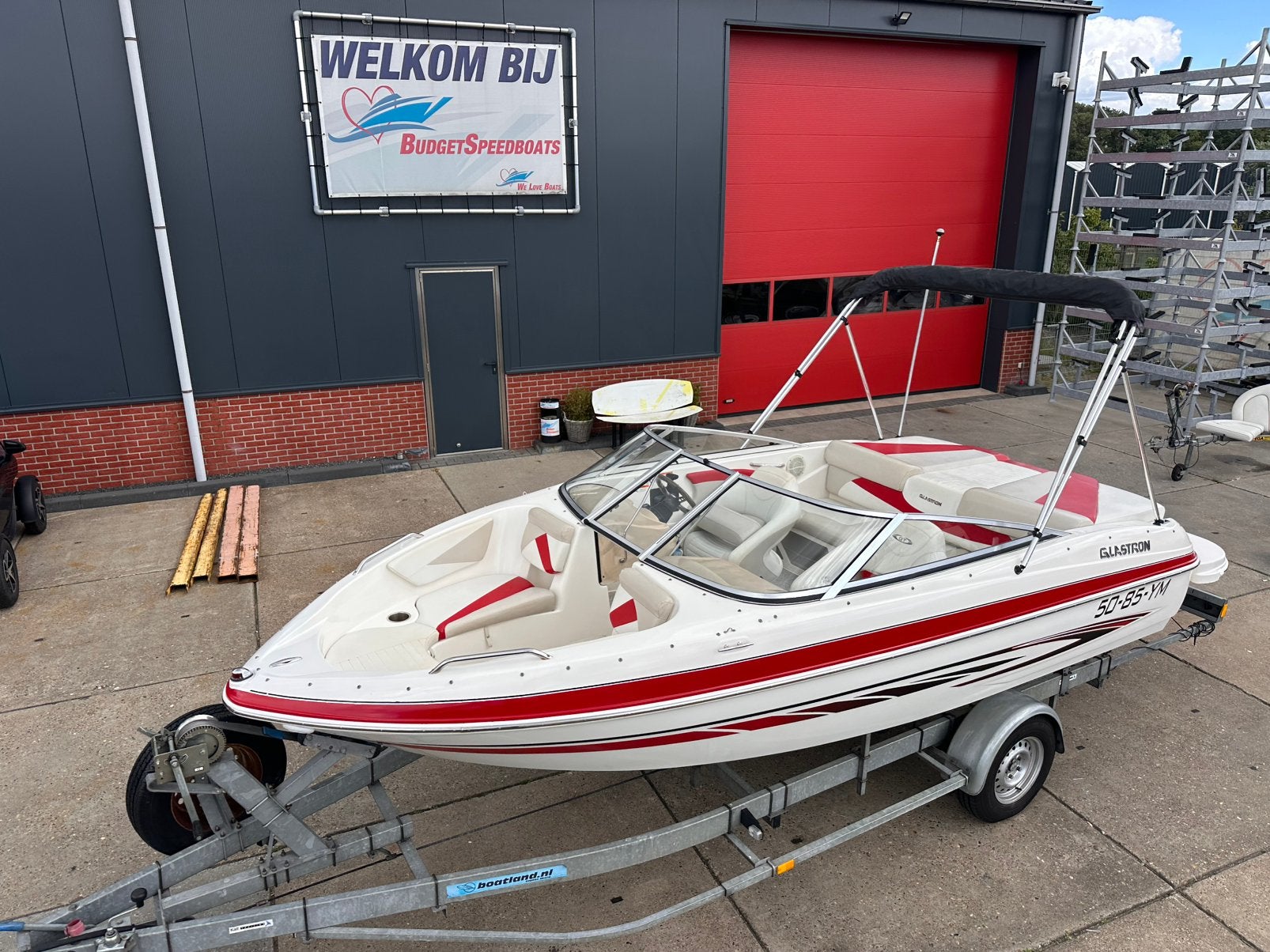 Zeer nette complete speedboot glastron 185 GT, Watersport en Boten, Binnenboordmotor, 120 tot 200 pk, Ophalen of Verzenden, Zo goed als nieuw