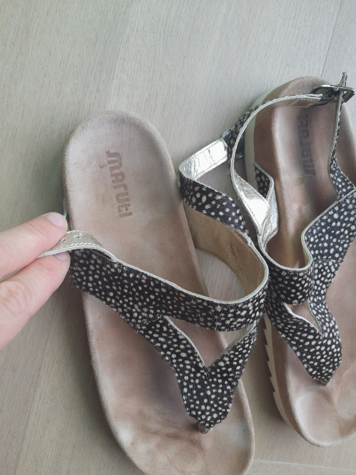 Maruti sandalen maat 41, Zwart, Zo goed als nieuw, Maruti, Sandalen of Muiltjes
