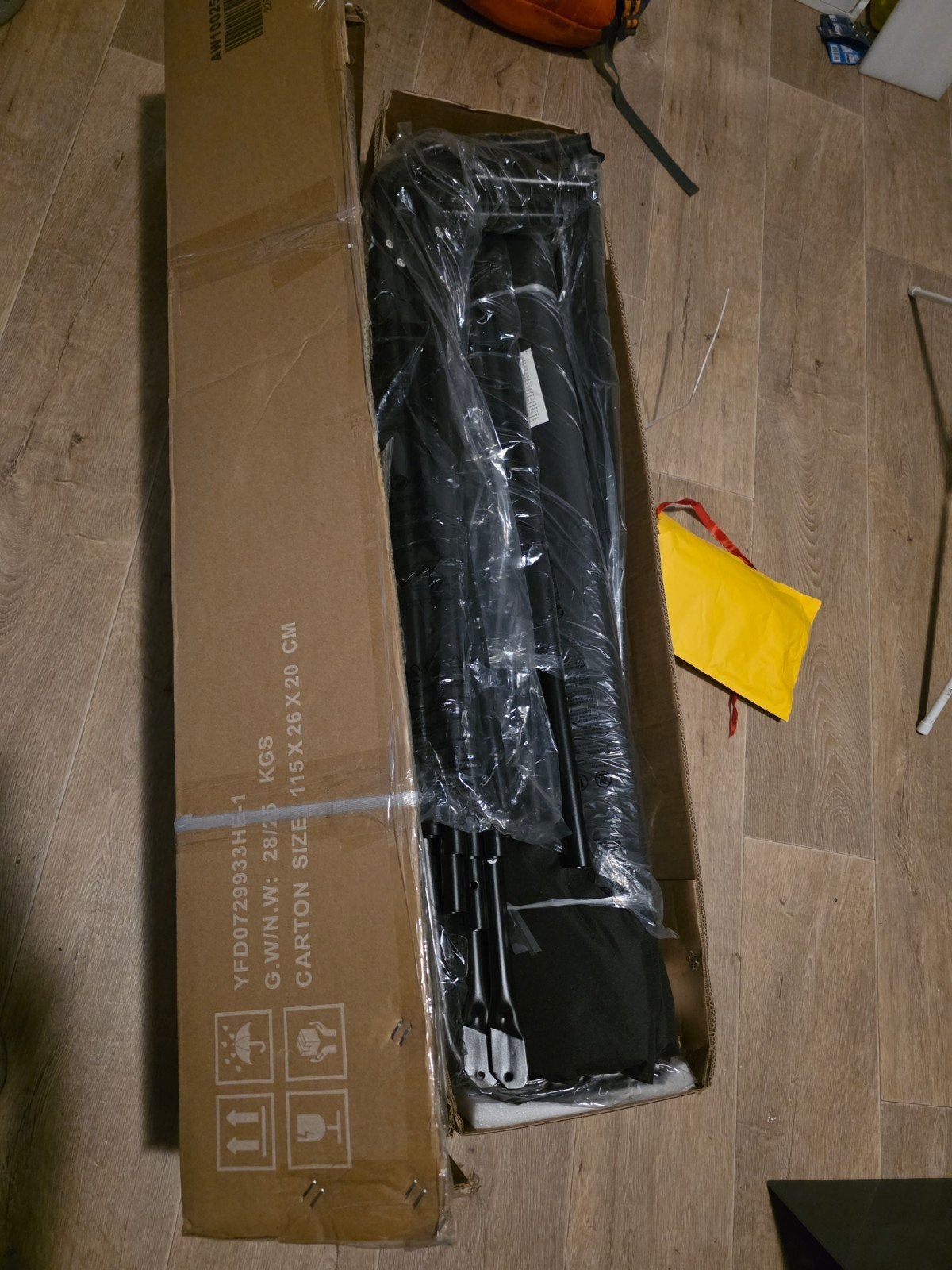 Nieuwe Motorhoes Zwart Kunststof 137x190x345 cm, Ophalen