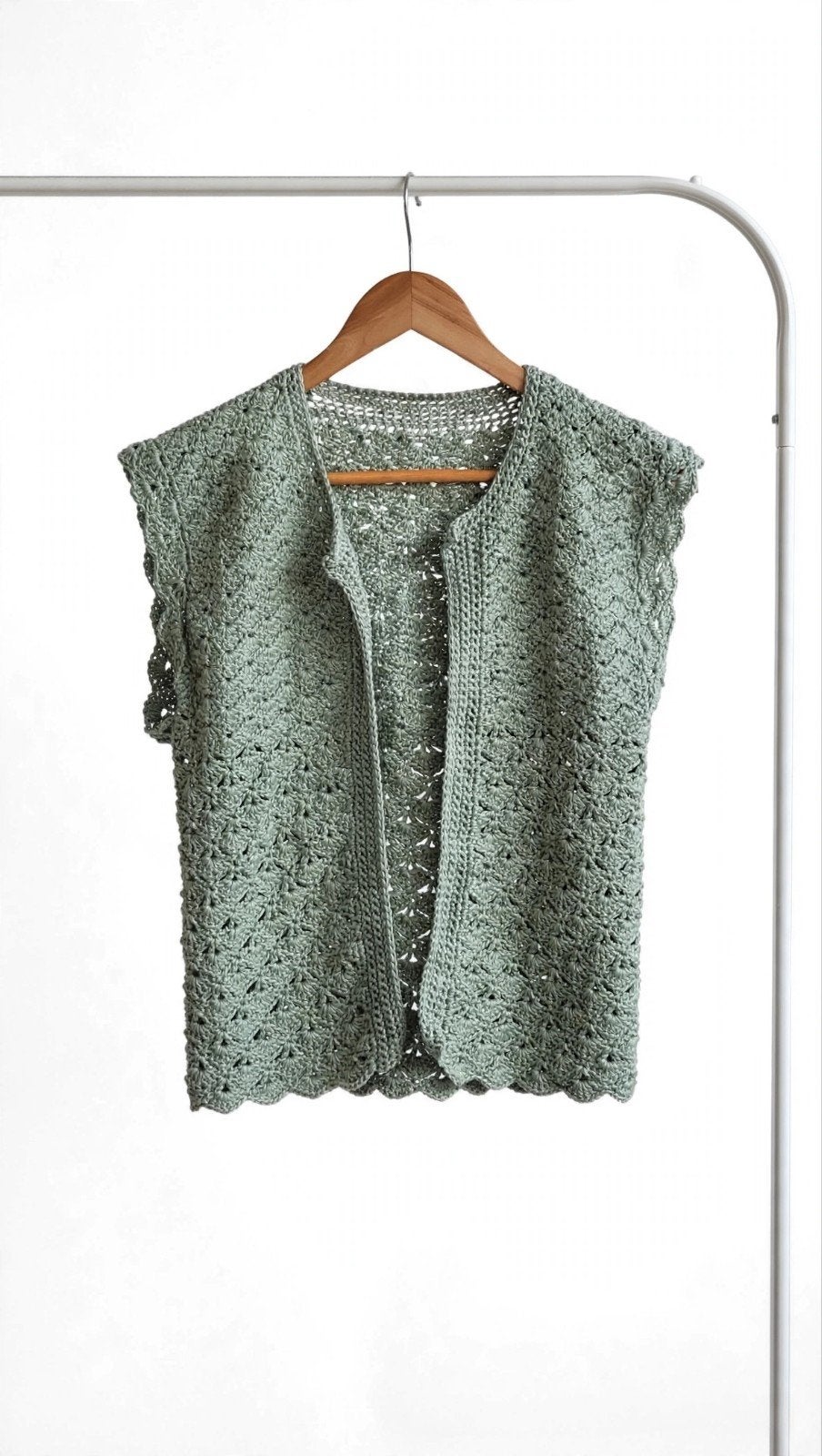 zelf gehaakte vest, Ophalen, Zo goed als nieuw, Maat 34 (XS) of kleiner, Zelf gemaakt
