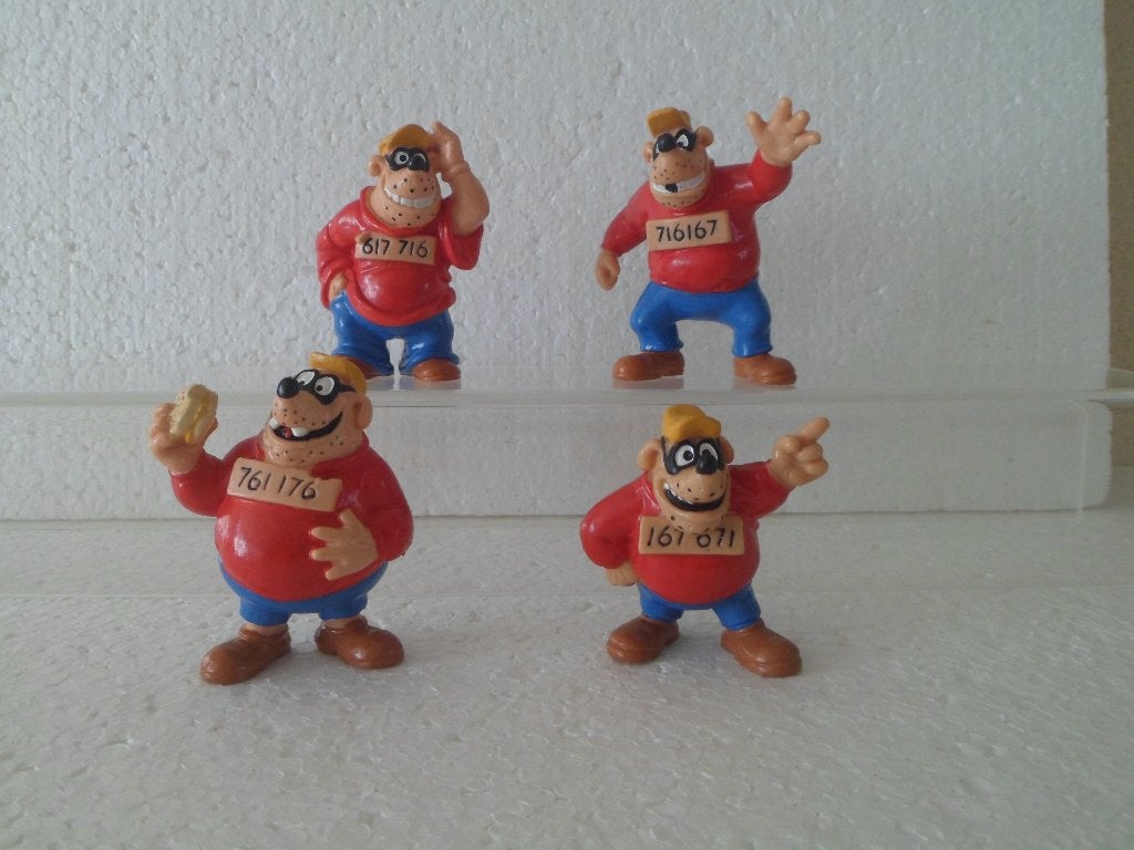 Zware jongens ( 4x bullyland ), Verzamelen, Ophalen, Overige figuren, Zo goed als nieuw, Beeldje of Figuurtje