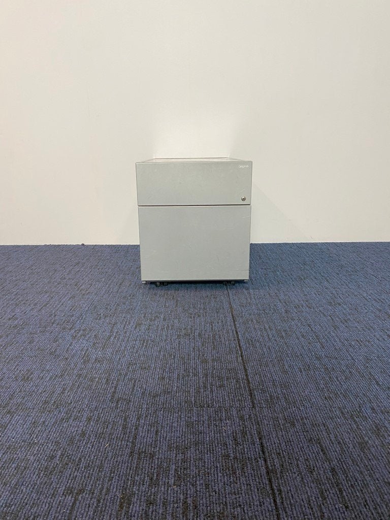2 x Ladeblok Gispen, aluminium, H 49 x B 42 x D 78 cm., Huis en Inrichting, Ophalen, Minder dan 50 cm, Gebruikt, 3 of 4 laden