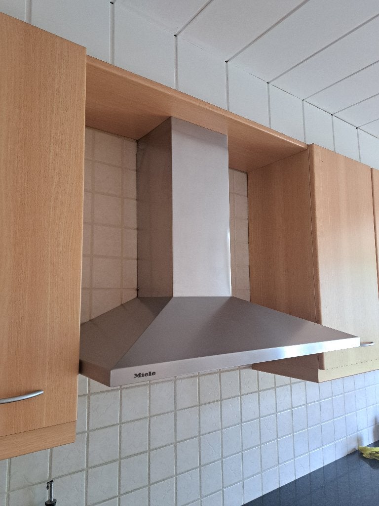 Miele afzuigkap, Witgoed en Apparatuur, Afzuigkappen, Ophalen, Gebruikt, Wandschouwkap, Vrijstaand