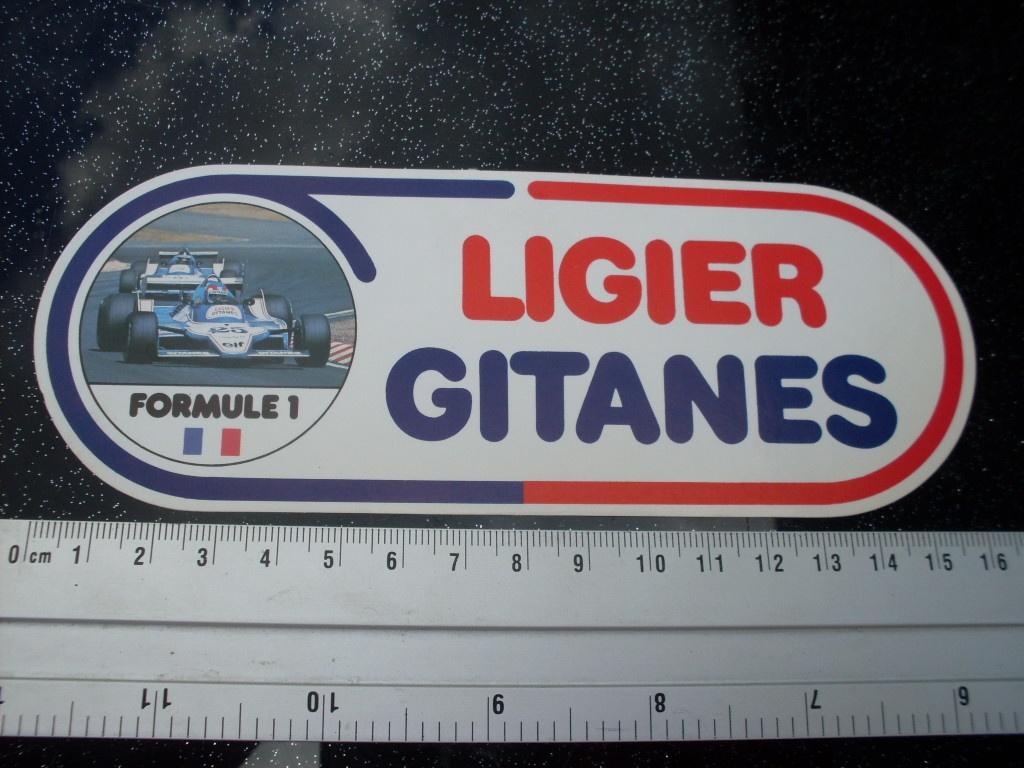 sticker ligier gitanes formule1 formula1 f1 vintage, Verzenden, Zo goed als nieuw, Merk