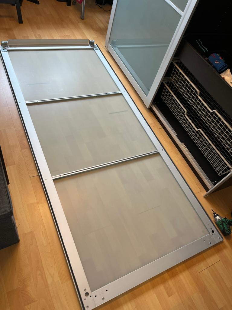 Ikea Pax Lyngdal matglazen deuren, Huis en Inrichting, Kasten | Kledingkasten, Ophalen, Gebruikt, 100 tot 150 cm, 200 cm of meer