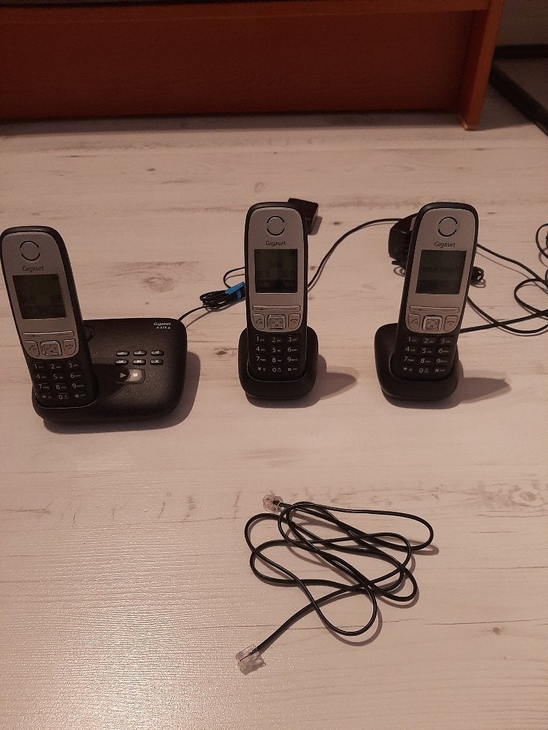 Vaste telefoonset GIGA, Ophalen of Verzenden, Gebruikt, 2 handsets