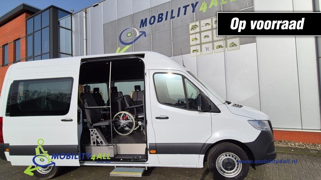 Mercedes-benz SPRINTER FIT5 vloer: met klapstoelen VOORRAAD, Automaat, Huisgarantie, Met garantie (alle), Wit