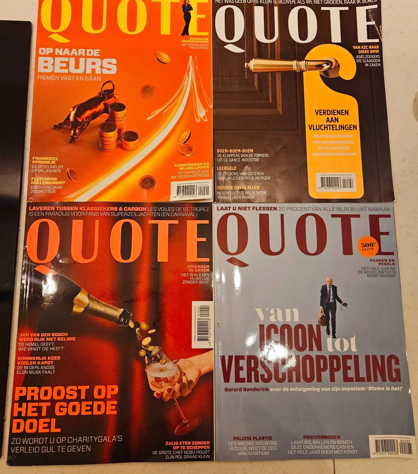 Quote Magazine Collectie - 4 Edities, Ophalen of Verzenden, Gelezen, Glossy