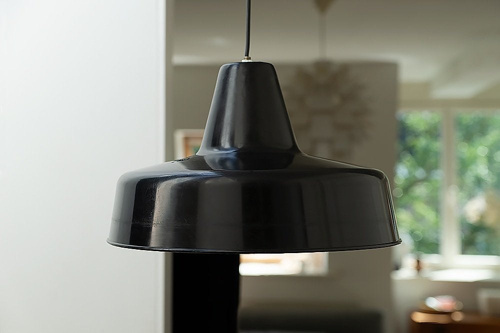 Vintage kunststof fabriekslamp, Ophalen of Verzenden, Kunststof, Vintage, retro, industrial