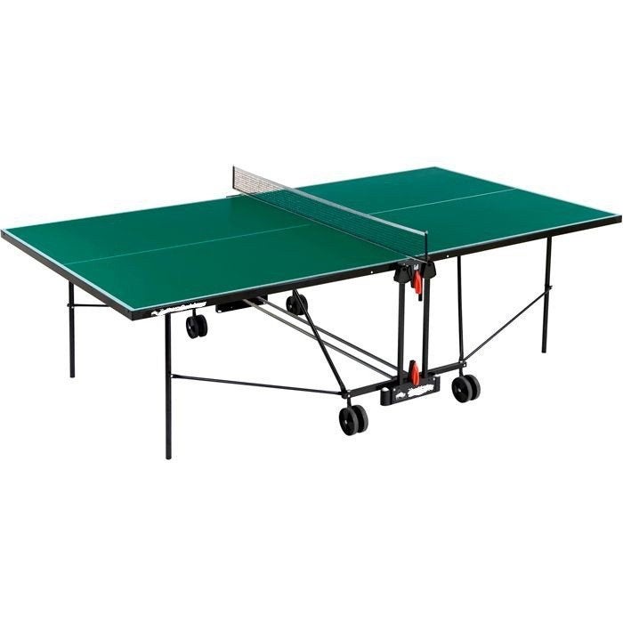 Groene Tafeltennistafel - Inklapbaar en Verrijdbaar, Ophalen, Gebruikt, Tafel Indoor, Inklapbaar