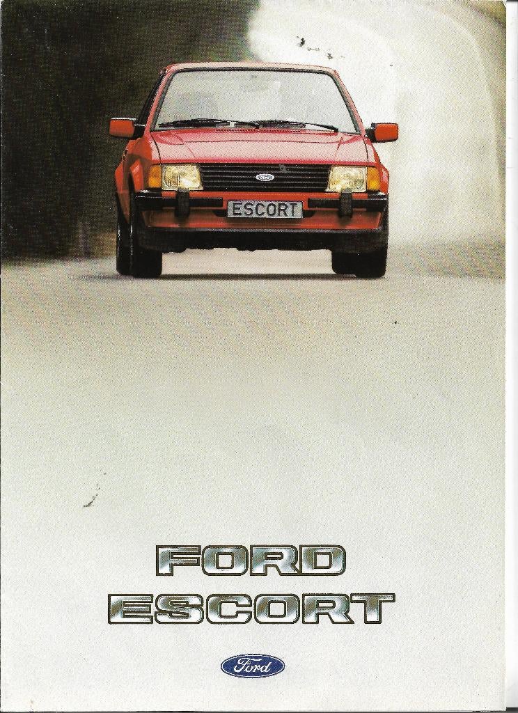 Brochure Ford ESCORT, 1982/1983 (NL)., Ford, Ophalen of Verzenden, Zo goed als nieuw, Ford