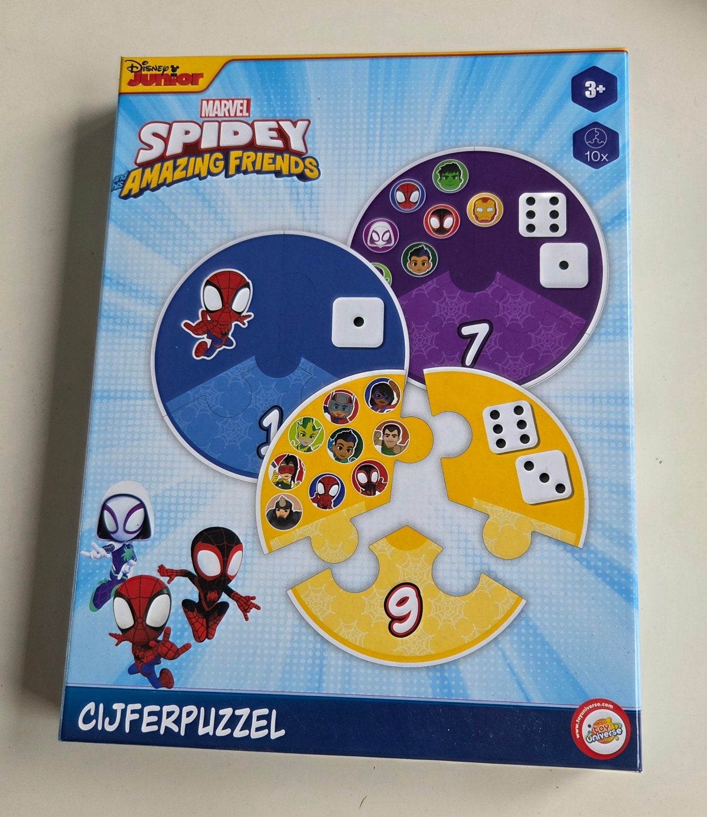 Spidey puzzel spel, Ophalen, 10 tot 50 stukjes